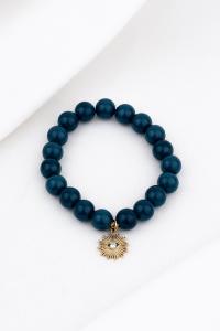 Bracelet Lara bleu marine doré de Shlomit Ofir