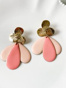 boucles Aurore rose doré