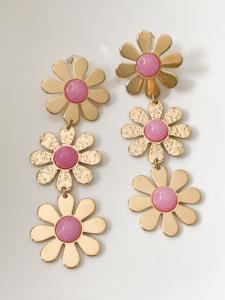 boucles Dina rose doré