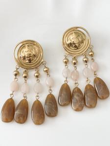 boucles Capucine beige doré