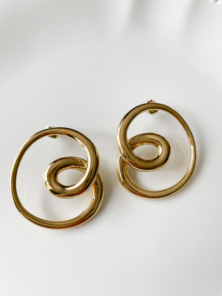 boucles Abby doré