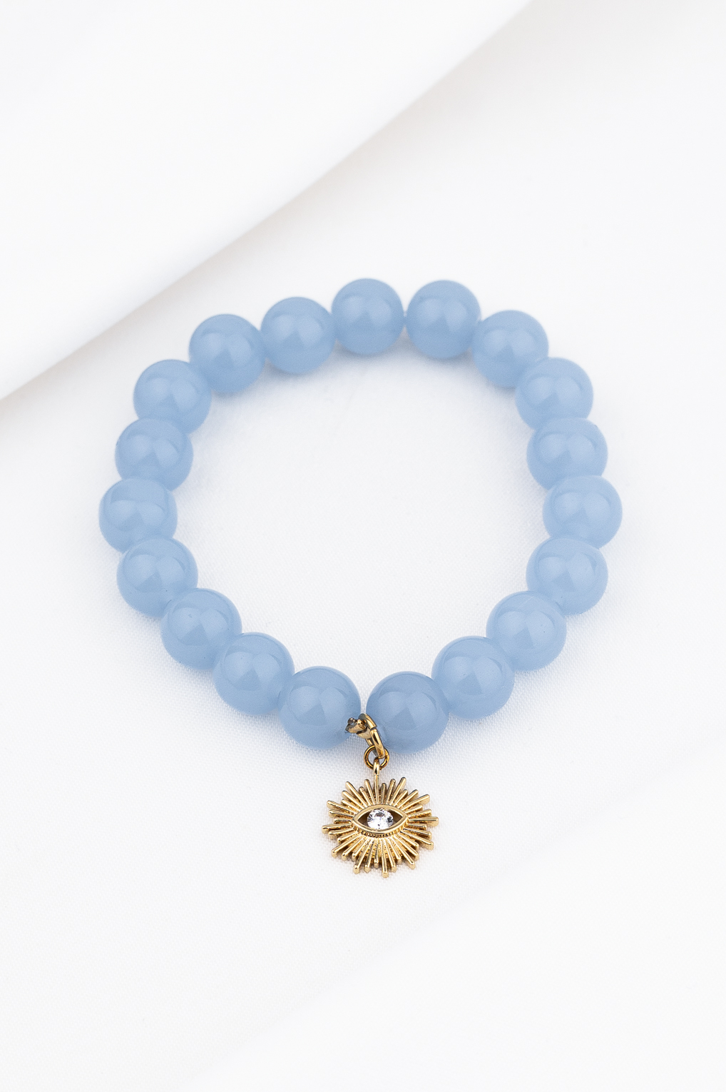 Bracelet Lara bleu ciel doré de Shlomit Ofir