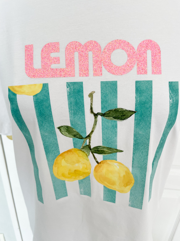 t shirt blanc citron 36/42