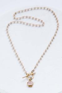 collier Rosemary rose doré de Shlomit Ofir