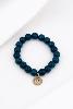 Bracelet Lara bleu marine doré de Shlomit Ofir