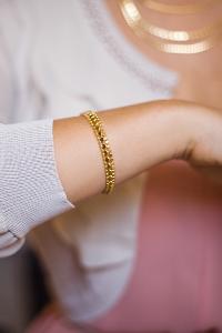 bracelet Disc elegant doré de Shlomit Ofir