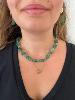 collier Béné vert doré