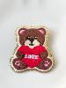 broche ours coeur 