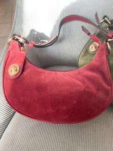 sac cuir Christie bordeaux doré