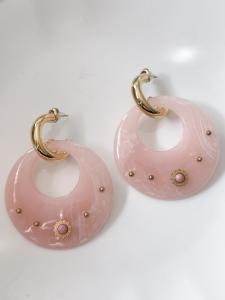 boucles Izia rose doré