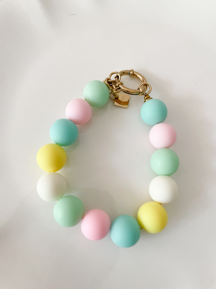 bracelet pastels perles