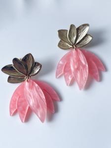 boucles Angélique rose doré