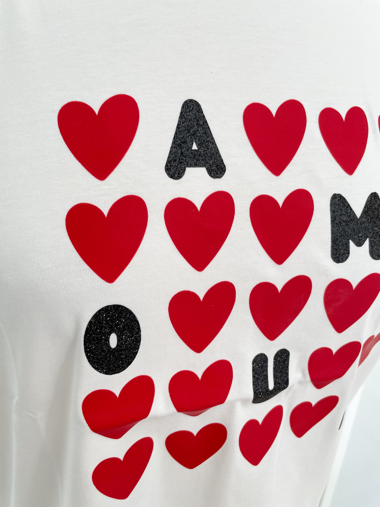 t shirt blanc Amour 36/42