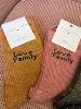 chaussettes roses Love Family