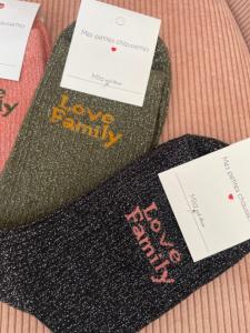 chaussettes noires Love Family