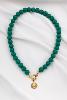 collier Lara vert fonçé doré de Shlomit